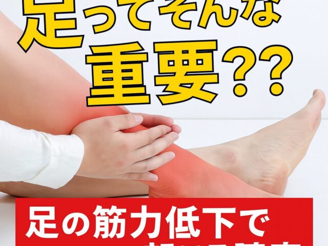 足ってそんなに重要？足の筋力低下が体に与える影響｜堺市美原区かりの鍼灸整骨院